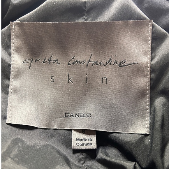 Danier Greta Constantine Dress Buttery Soft Lambskin Leather Asymmetrical NWOT - Picture 12 of 15